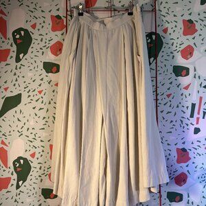 Eileen Fisher 100% Silk Wide Leg Georgette Culotte Cropped Pants - XS